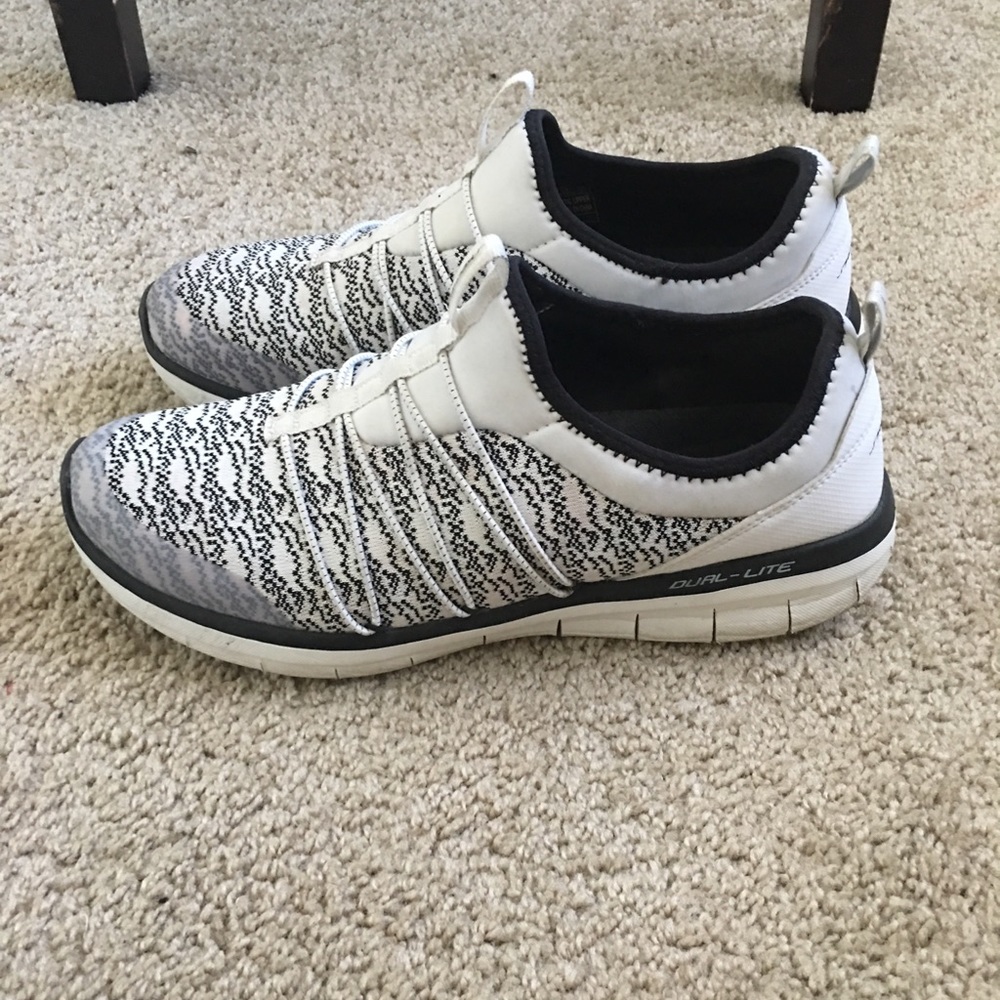 Skechers air-cooled memory foam sneakers.